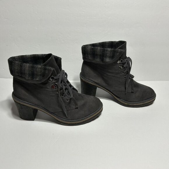 Canyon River Blues Women's Gray Ankle Boots Lace up, Size 9M - Picture 3 of 16